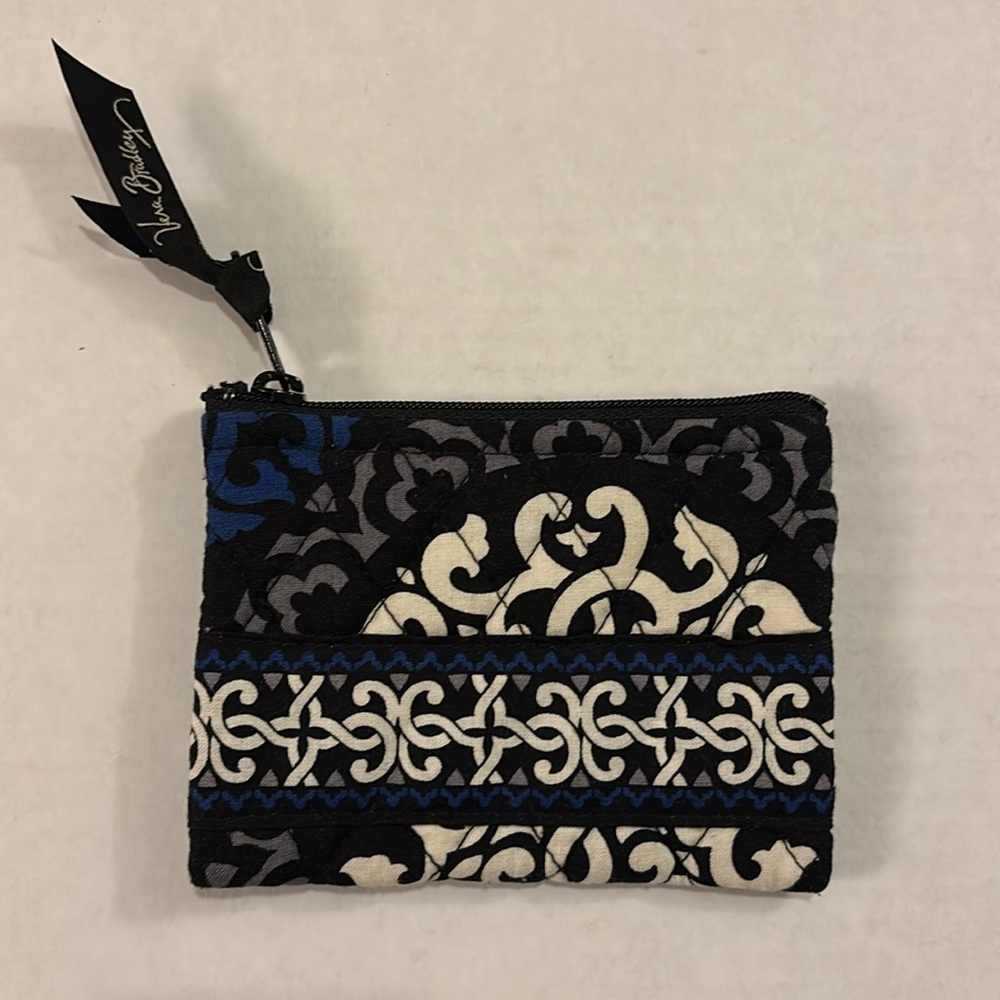 Vera Bradley Coin Purse- Canterbury Cobalt